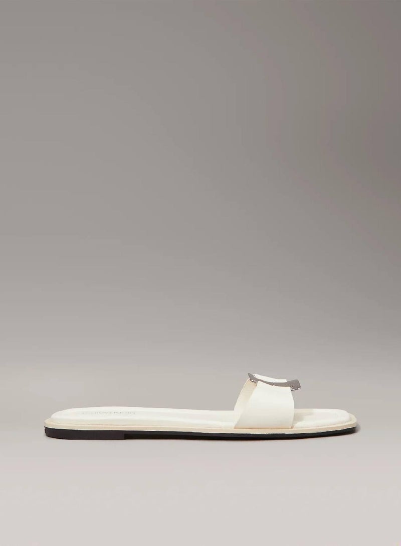 CALVIN KLEIN Leather Sliders - Image 1