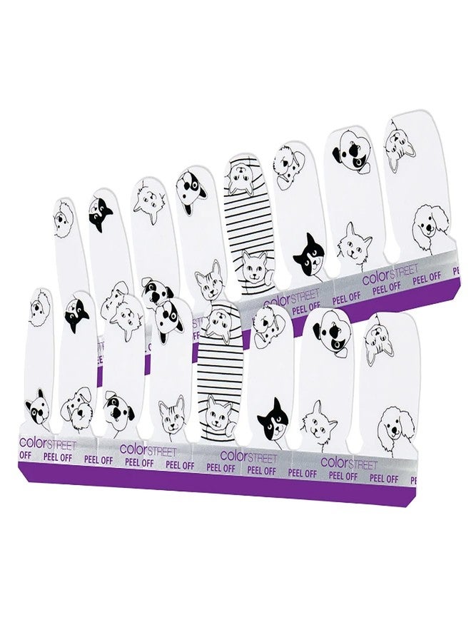 Color Street: Friends Furever (Clear overlay with cat & dog faces in black) - Image 2