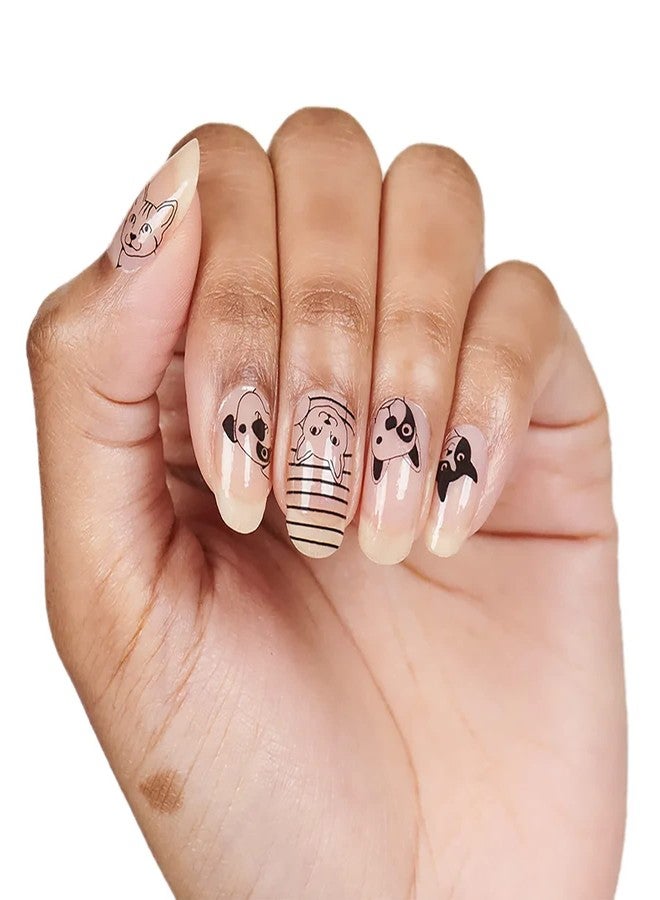 Color Street: Friends Furever (Clear overlay with cat & dog faces in black) - Image 3