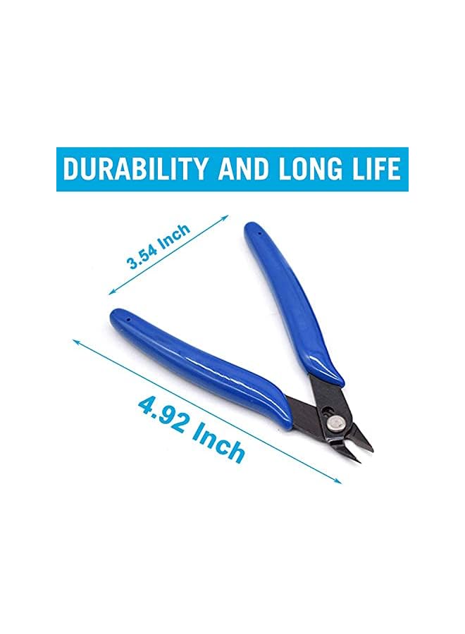 PROMASS Small wire cutters for crafting Wire cutter Side cutters pliers Flush cutter Diagonal cutting pliers Flush cut pliers Jewelry pliers Wire flush cutters Diagonal wire side cutting pliers - Image 2