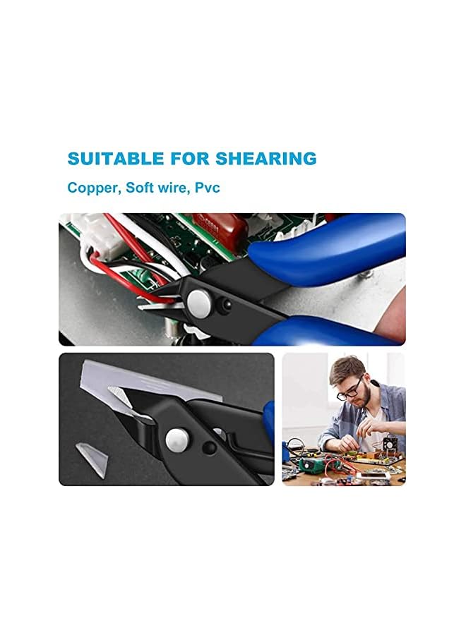 PROMASS Small wire cutters for crafting Wire cutter Side cutters pliers Flush cutter Diagonal cutting pliers Flush cut pliers Jewelry pliers Wire flush cutters Diagonal wire side cutting pliers - Image 5
