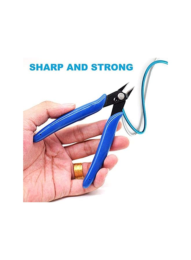 PROMASS Small wire cutters for crafting Wire cutter Side cutters pliers Flush cutter Diagonal cutting pliers Flush cut pliers Jewelry pliers Wire flush cutters Diagonal wire side cutting pliers - Image 3
