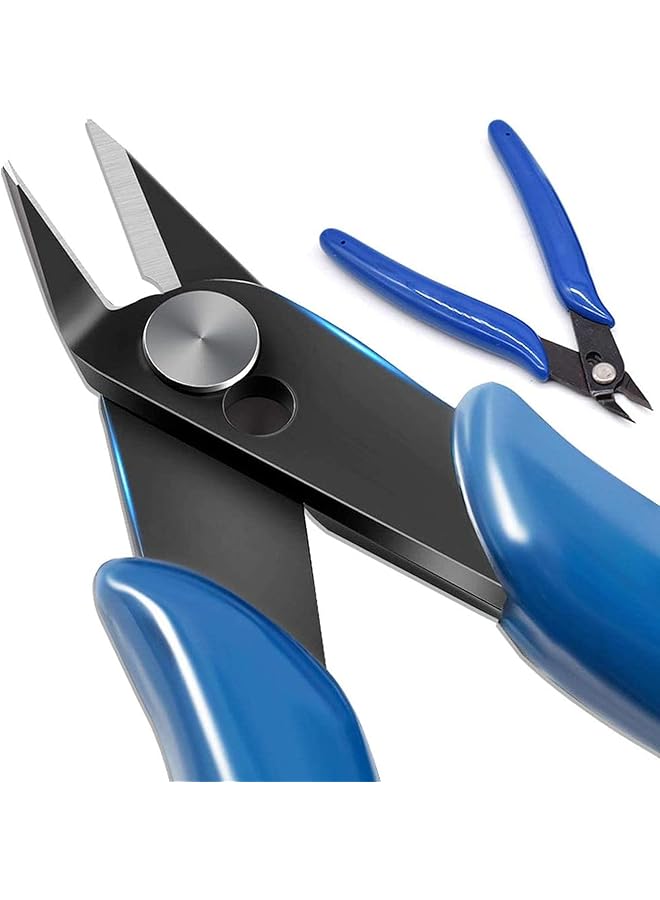 PROMASS Small wire cutters for crafting Wire cutter Side cutters pliers Flush cutter Diagonal cutting pliers Flush cut pliers Jewelry pliers Wire flush cutters Diagonal wire side cutting pliers - Image 1