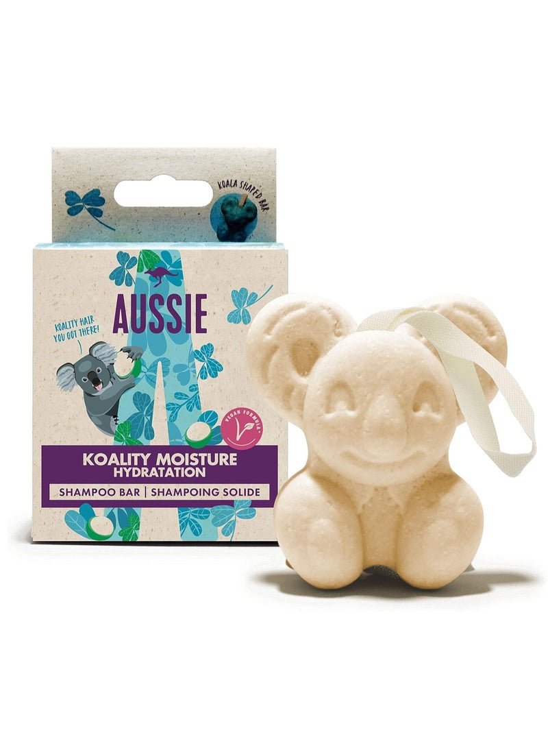 أوسي بار شامبو مرطب نباتي أوسي مع مكسرات المكاديميا الأسترالية، مستحضرات سفر صلبة للشعر التالف والجاف 70 جرام رغوة غنية 98 من أصل طبيعي خالي من القسوة علبة قابلة لإعادة التدوير - Image 1