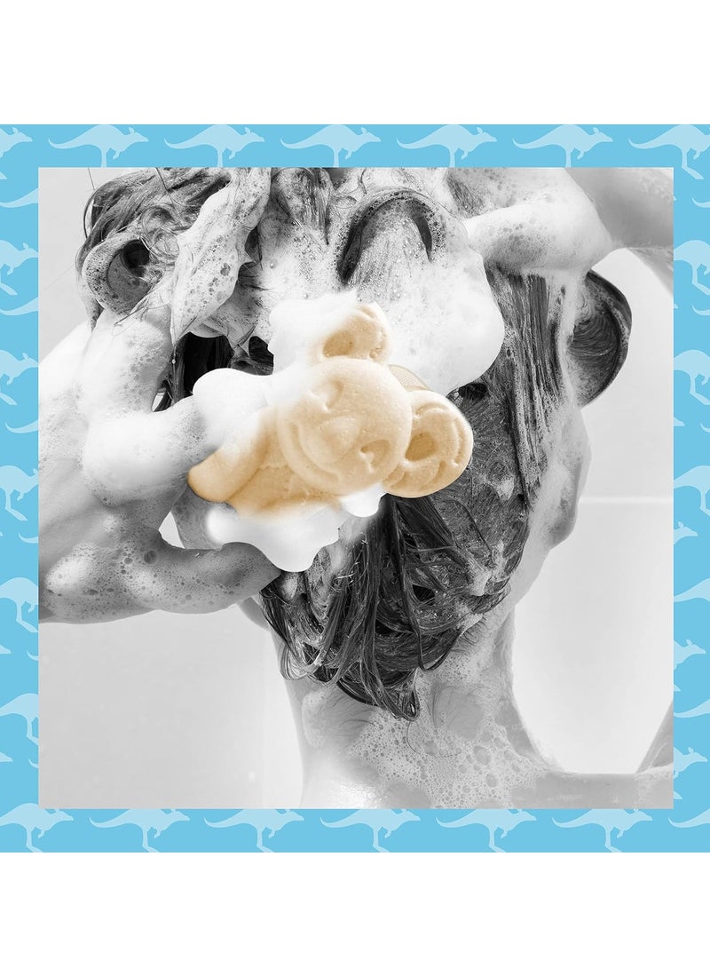 أوسي بار شامبو مرطب نباتي أوسي مع مكسرات المكاديميا الأسترالية، مستحضرات سفر صلبة للشعر التالف والجاف 70 جرام رغوة غنية 98 من أصل طبيعي خالي من القسوة علبة قابلة لإعادة التدوير - Image 2