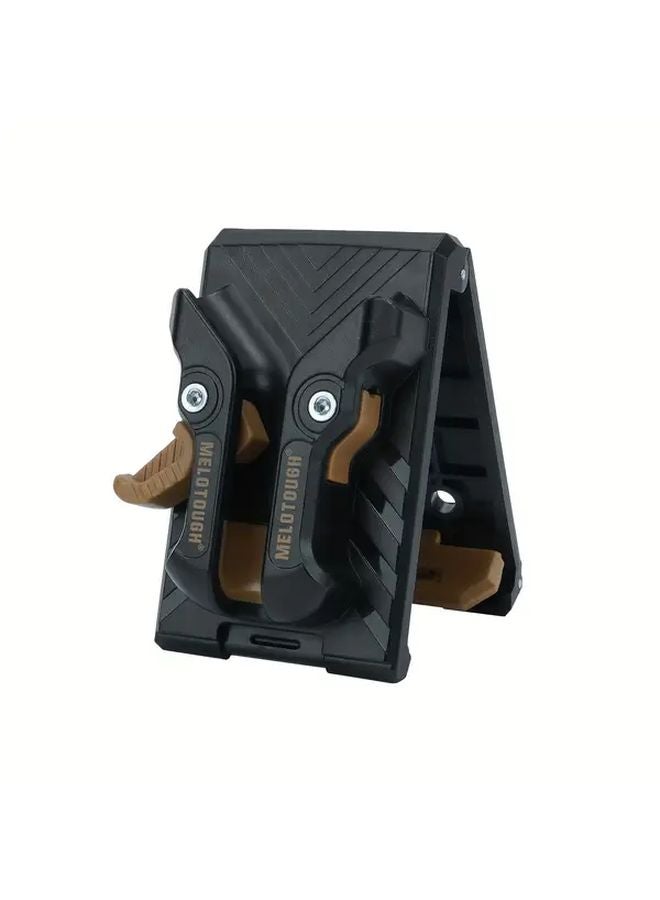 مشبك أداة الإطلاق السريع بلون الكاكي، مزدوج الاستخدام، بقبضة مانعة للانزلاق، وملحق بحزام للتدريبات والأدوات الكهربائية. - Image 5