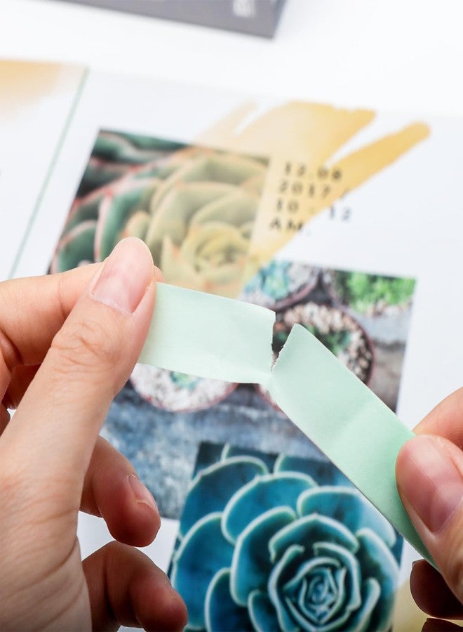XiowDow 4 Rolls Pastel Mint Green Washi Tape 0.6inch Width Solid Color Masking Tape 32ft. Decorative Washi Tape Set for Arts Crafts Card Making Planner Notebook Decoration Journal Scrapbook Supplies - Image 5