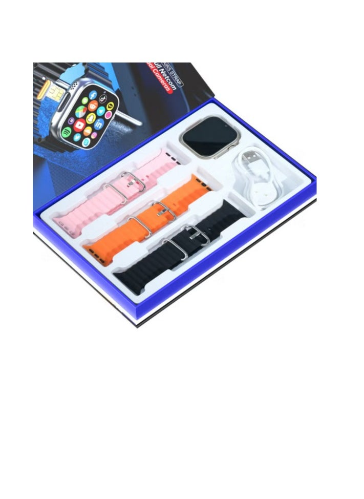 C4G Dual Camera 2.2 inch Full Display 4g Netcom with 3 Pairs Strap Compatible with iOS and Android