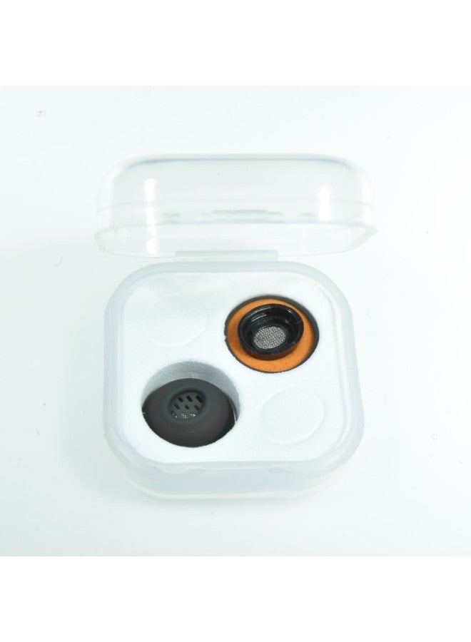 Suitable For Apple AirpodsPro Earplug Noise Reduction Silicone Ear Cap Double Filter Mixed Memory Foam Headphone Cover-Specifications:Coffee Black S/Trumpet One Bulk - Image 1
