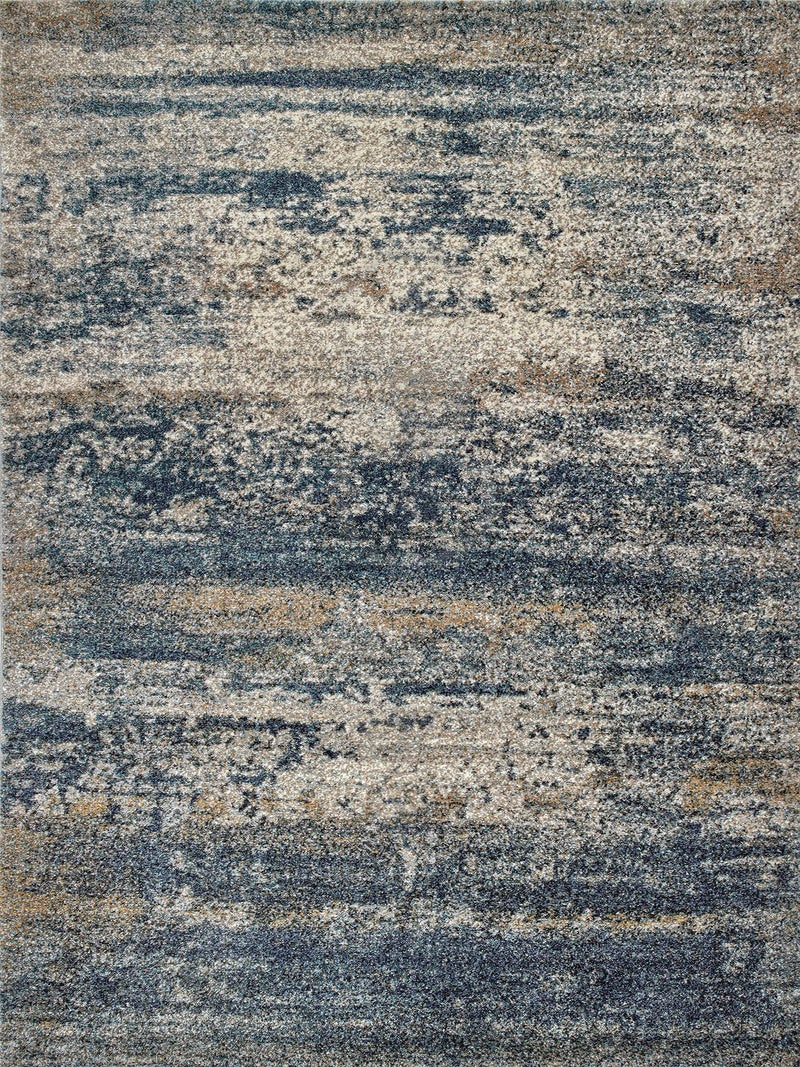 Art&Tuft Washable Rug  Anti-Slip Backing Abstract 3x5 Rug  Stain Resistant Rugs for Living Room  Foldable Machine Washable Area Rug (TPR19-Navy  3'x5') - Image 2