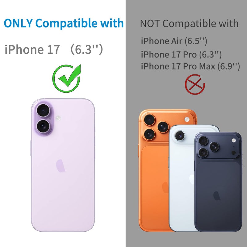 Dengduoduo 3 Pack Camera Lens Protector for iPhone 17, Tempered Glass, Ultra HD, 9H Hardness, Anti-Scratch, Case Friendly,[No Affect on Night Shots], Clear - Image 2
