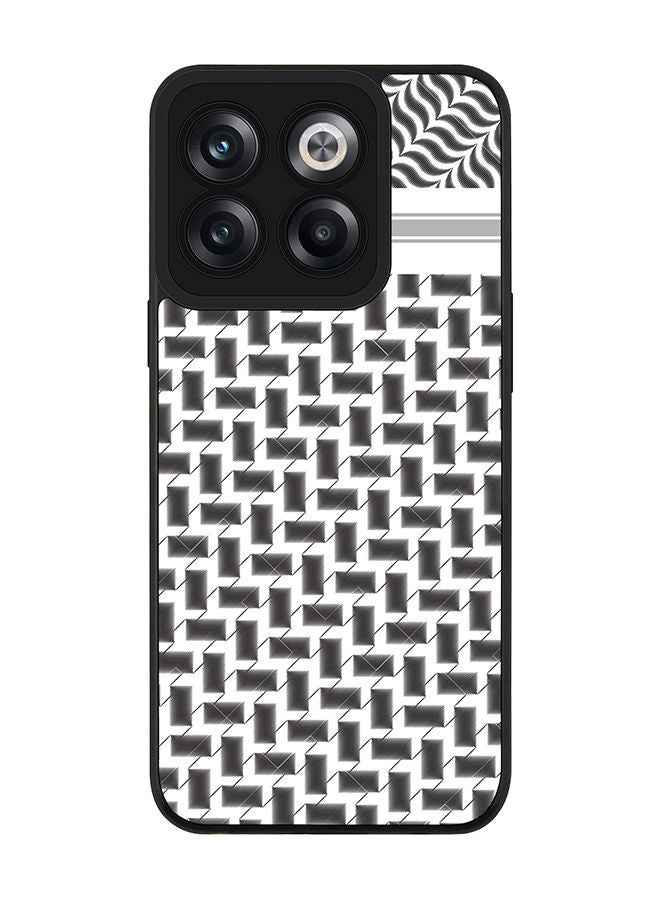 Stylizedd Rugged Black edge case for OnePlus 10T Slim fit Soft Case Flexible Rubber Edges Anti Drop TPU Gel Thin Cover - Shemag (Black) - Image 1