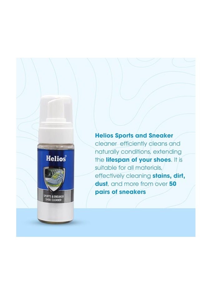 Helios Sports & Sneaker Cleaner Kit 150 ml | Shoe Cleaner Kit | Sports Shoes Sneakers and canvas I Stain Remover Shoe ShampooI 150 ML - Image 3