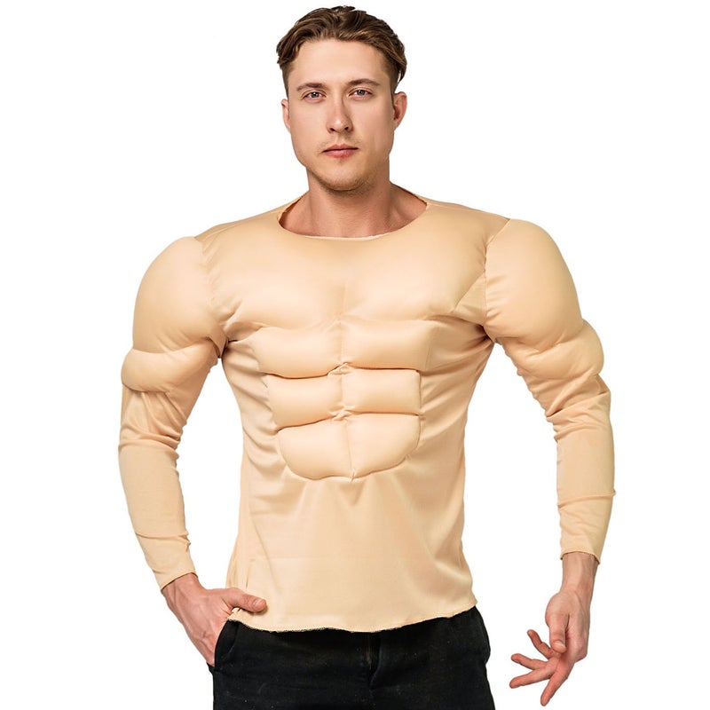 DSplay Adult Muscle Shirt Costumes for Men - Image 1