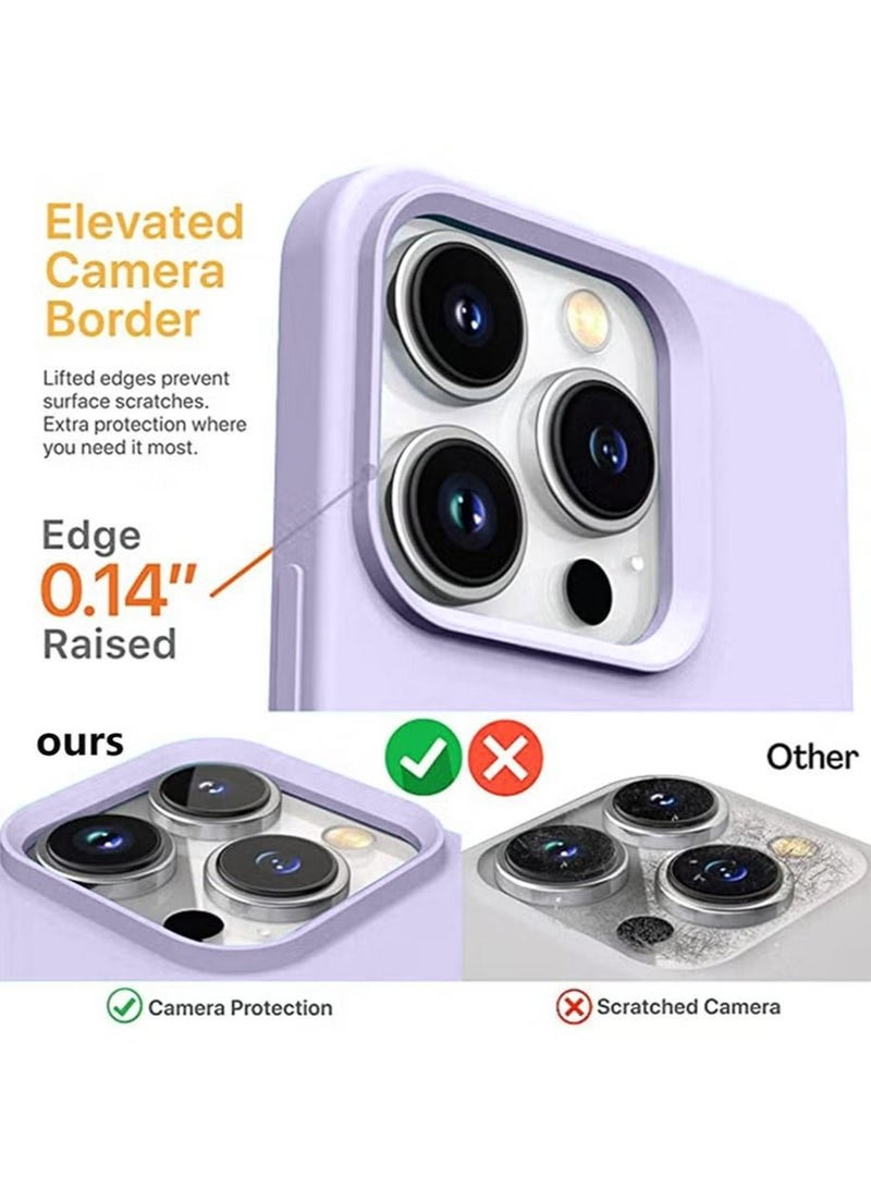 iPhone 15 Pro Max Mobile Case Cover with Soft Liquid Silicone Protection Anti-Scratch Shockproof Accessories Slim Protective Back Cover with Comfortable Hold Touch Feeling and Anti-fingerprint  - Image 2