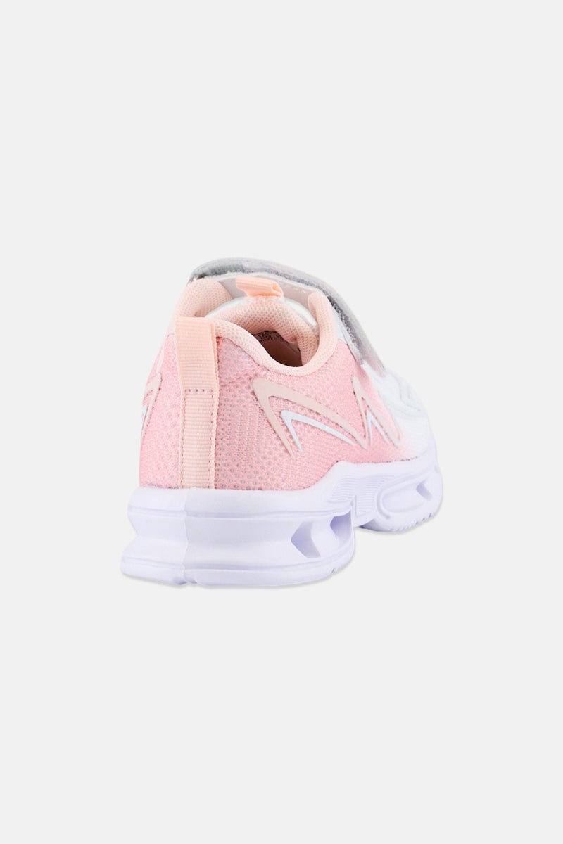 RBX Toddlers Girl Velcro Closure Running Shoes, White - Image 4