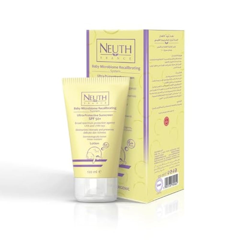 Neuth France - Baby Ultra-Protective Sunscreen SPF 50+, 120ml - Image 1