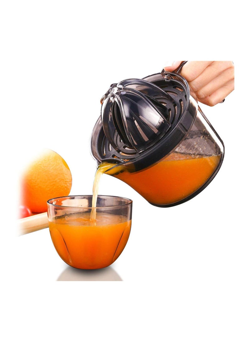 Manual Citrus Juicer Premium Rotating Press Squeezer for Oranges, Lemons, and Limes Non-Slip Base, Easy-Pour Design