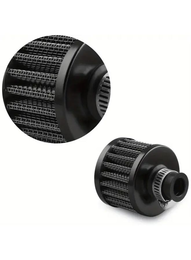 Black Universal 12mm Air Intake Filter For Car And Motorcycle - Image 4