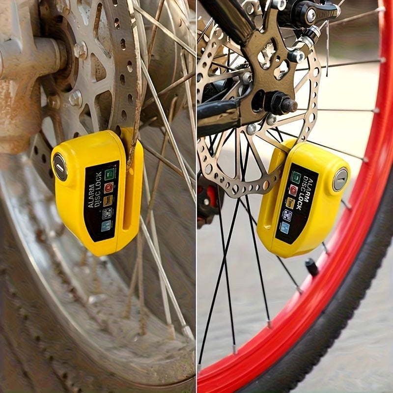 High Grade Alarm Disc Brake Lock for Electric Scooter Super High Alarm Sound Aluminum Alloy Body Durable Rust Proof Outdoor Riding Anti Theft Lock Gray Two Keychains - Image 2