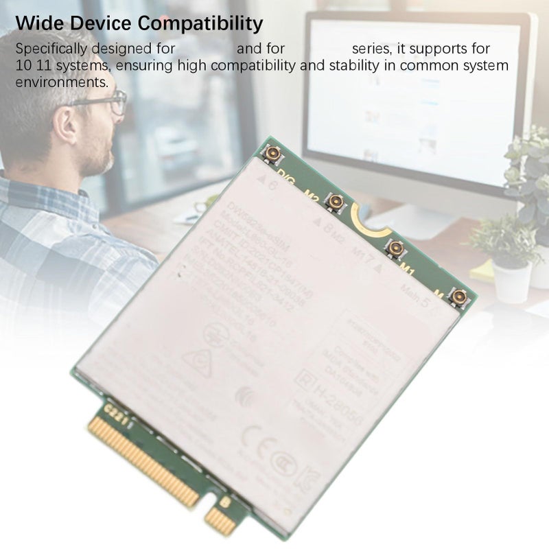 L860 GL 16 Dw5823E ESIM 4G LTE Network Card 1Gbps Internet Speed NGFF M2 Interface Global Network Compatibility for Computers Laptops Latitude 3440 3540 7440 3480 3581 - Image 5