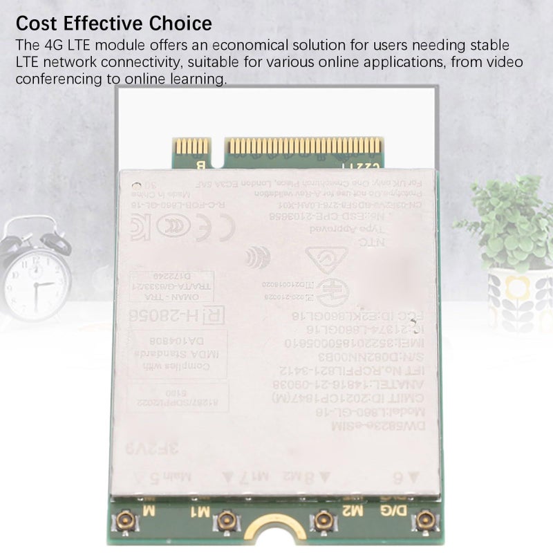 L860 GL 16 Dw5823E ESIM 4G LTE Network Card 1Gbps Internet Speed NGFF M2 Interface Global Network Compatibility for Computers Laptops Latitude 3440 3540 7440 3480 3581 - Image 4