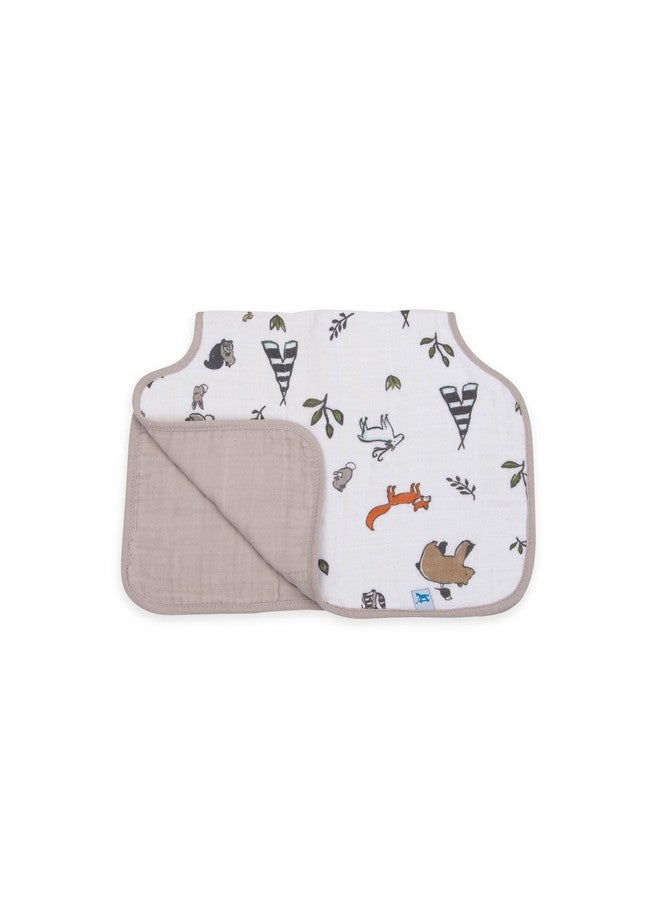 ليتل يونيكورن قماش تجشؤ فاخر فائق الامتصاص بتصميم وحيد القرن الصغير | ناعم على بشرة الطفل | مقاس أكبر | تصميم مريح (أصدقاء الغابة) - Image 1