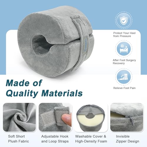 Zelen Foot Elevation Pillow Ankle Protector Support Elevated Foot Heel Pillow Elevator Feet Foam Wedge Leg Rest Post Surgery Pillow Bed Pressure Sore Cushion Elevating Broken Ankle Heel Protection (1 PCS) - Image 5