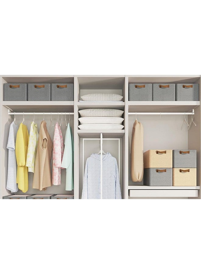 JEYANG Foldable Plastic Wardrobe Organizer - Stackable Storage Solution for Clothes, Ideal for Bathroom, Kitchen, and Bedroom Use (Pack of 5, White) - Image 5