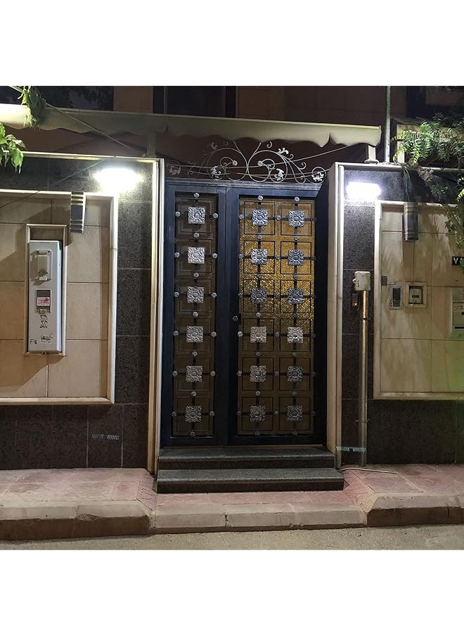 موجود - مصباح حائط يعمل بالطاقة الشمسية بزاوية واسعة 900 لومن مع مستشعر حركة للأبواب وأمن المنزل Aaa026 - Image 1