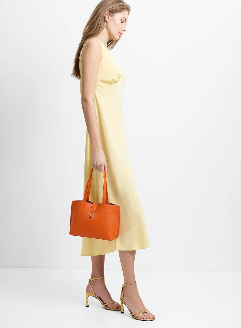 Women Orange Emili Medium Tote Bag