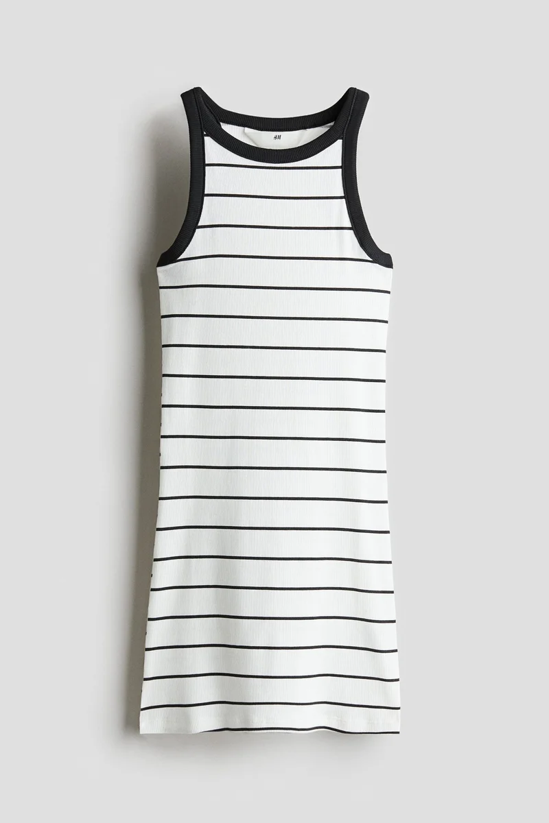 H&M Ribbed cotton dress