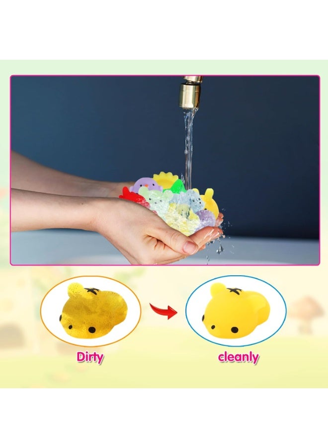 ZERIFAM Mochi Squishy Toy, 50pcs Animal Squishies Bulk Kawaii Party Favors, Stress Reliever Goods for Kids 4-8 8-12 Boys Girls Toddlers Teens Work - Image 4