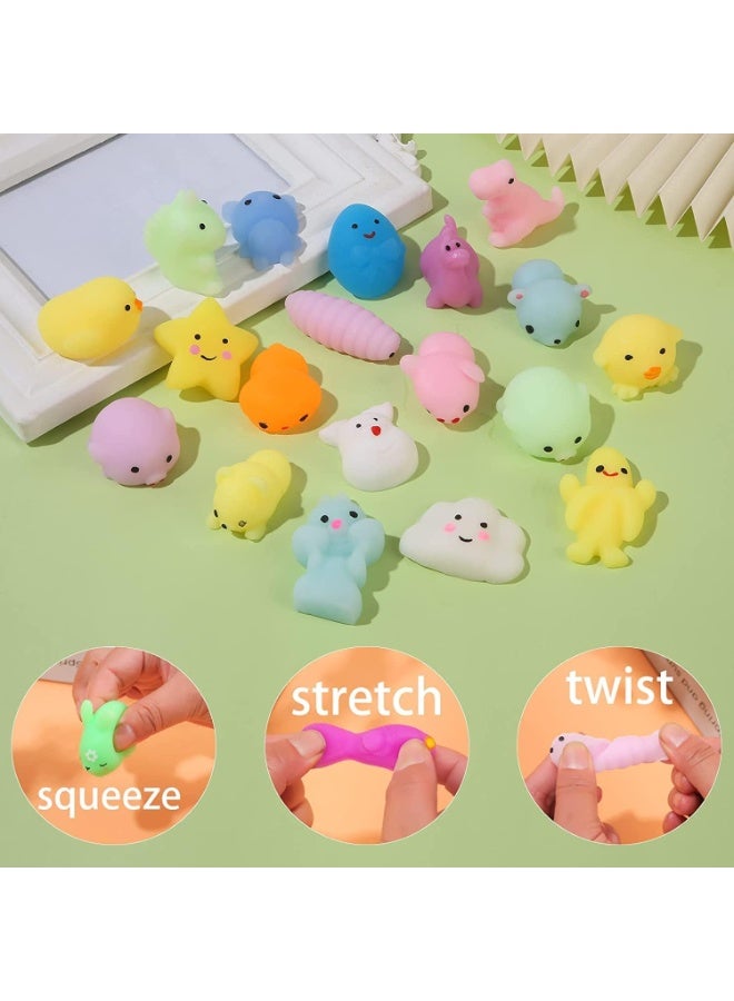 ZERIFAM Mochi Squishy Toy, 50pcs Animal Squishies Bulk Kawaii Party Favors, Stress Reliever Goods for Kids 4-8 8-12 Boys Girls Toddlers Teens Work - Image 2