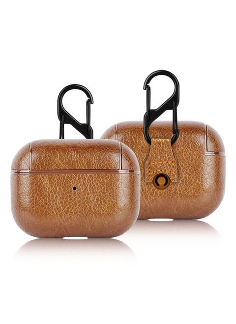 Applicable To Apple Wireless Bluetooth Headset Protective Cover Airpods2/3/4/pro2 Skin Conjoined Protection-Color:Light Brown-Model:Airpods 1/2 (carton Packaging)