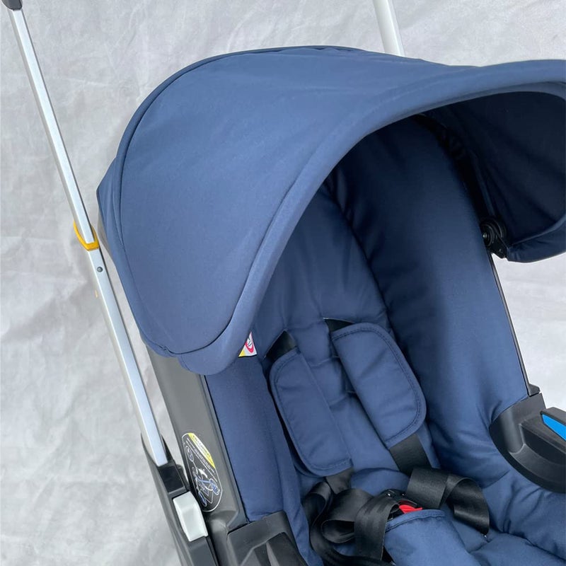 Changing Washing Kit,Canopy Sunshade Cover,Compatible with Car Seat Doona Strollers (Navy Blue) - Image 5