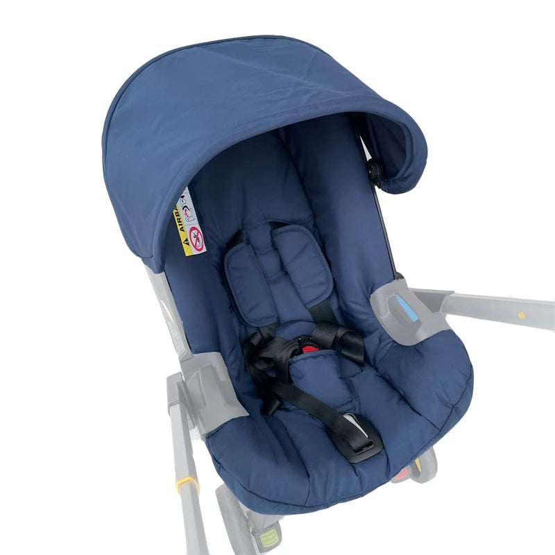 Changing Washing Kit,Canopy Sunshade Cover,Compatible with Car Seat Doona Strollers (Navy Blue) - Image 3