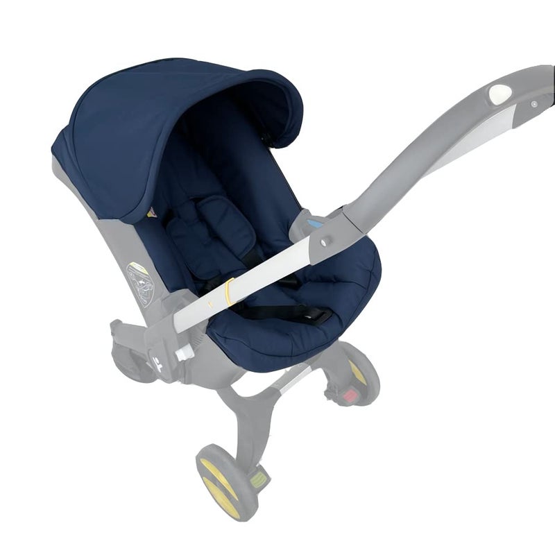 Changing Washing Kit,Canopy Sunshade Cover,Compatible with Car Seat Doona Strollers (Navy Blue) - Image 2