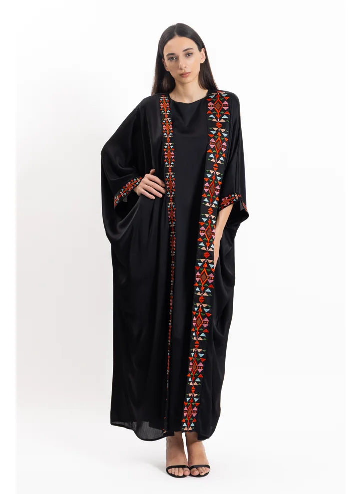 SHAPES EMBROIDERED ABAYA WITH DRESS