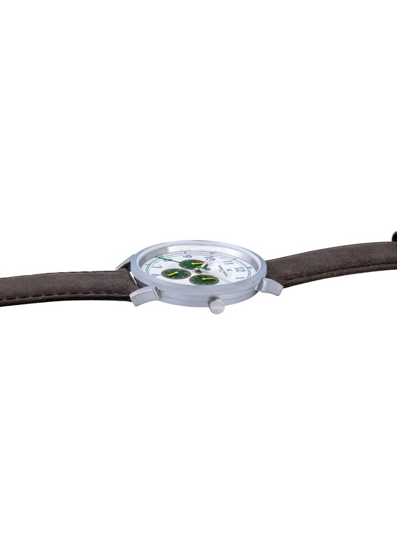 pierre cardin Pierre Cardin Stainless Steel Analog Men's Watch With Brown Leather Band CPI.2049  - Image 3