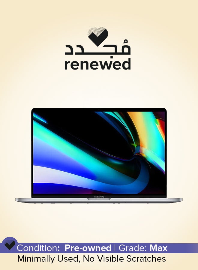 ابل  مجدد - ماك بوك برو (2019) مع شريط اللمس A2141 لابتوب بشاشة 16 بوصة، معالج إنتل كور i9/الجيل الثامن/ذاكرة 32 جيجابايت/قرص صلب SSD سعة 2 تيرابايت/رسومات Radeon Pro 5500M بسعة 4 جيجابايت باللون الرمادي الفضاء الإنجليزي - Image 1