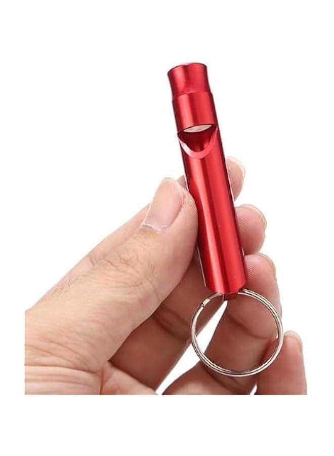 Generic Aluminum Whistle - Aluminium Alloy Survival Whistle | Survival Whistle | Safety Whistle Survival | Survival Whistles with Key Chain | Whistle with Keychain Loud Sound | Keychain Outdoor Camp - Image 2