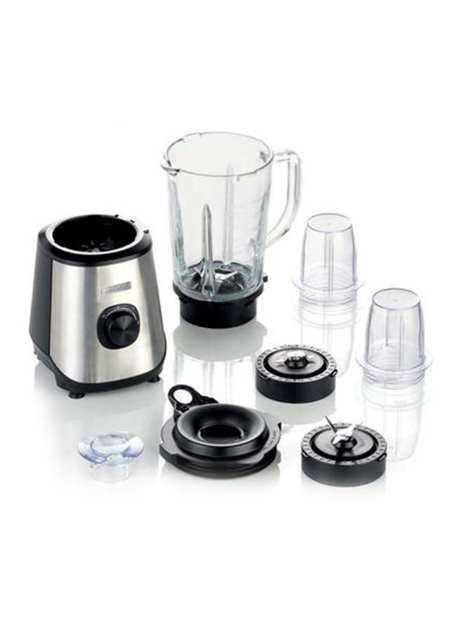 أريتي خلاط بدورق زجاجي مع مطحنة 1.5 L 1000.0 W C057970ARAS أسود/ فضي - Image 2