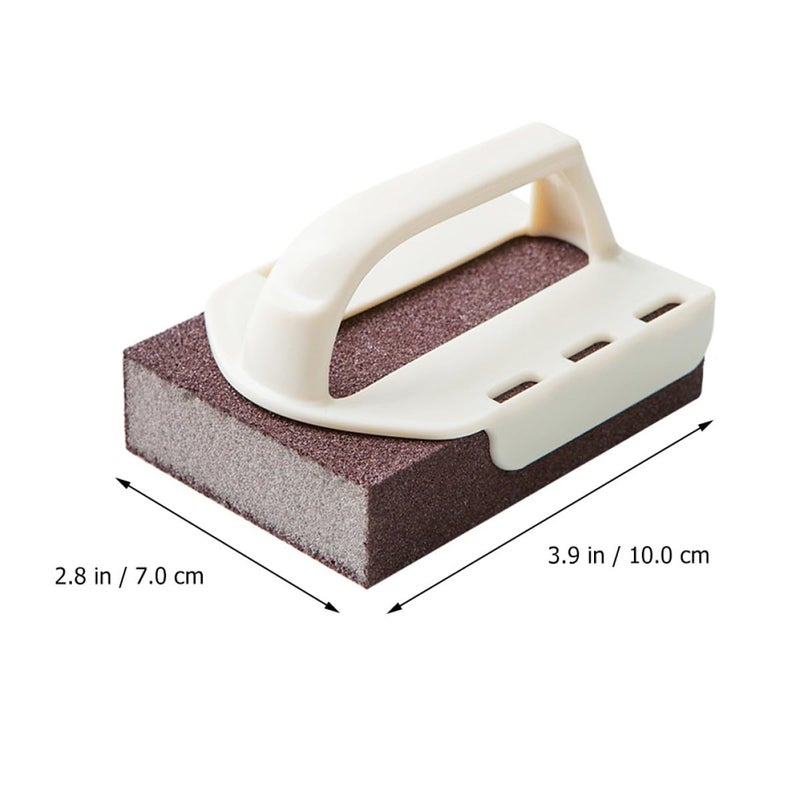 5 Pack Emery Sponge Scrubbers with Handle Nanometer Abrasive Cleaning Sponges Random Color - Image 3