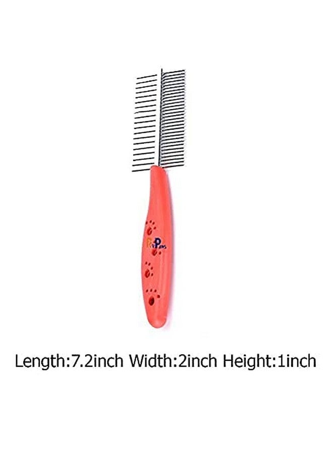 مجموعة العناية بالكلاب مكونة من مشط مزدوج الجانب، وقاطع أظافر، وفرشاة أسنان وقفاز للجراء والقطط والقطط الصغيرة، مكونة من 4 قطع - Image 3