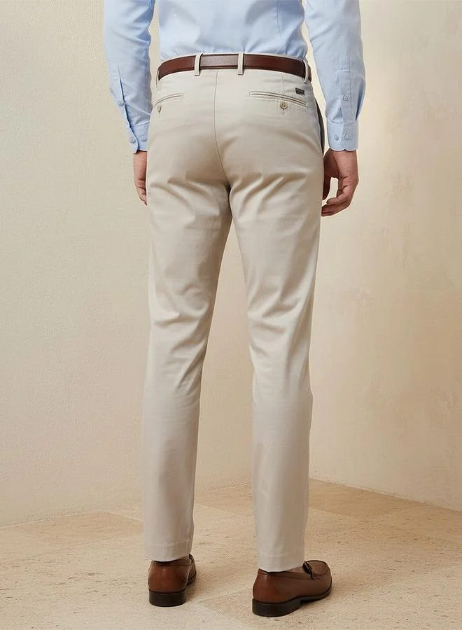 Splash FAV Beige Men Regular Fit Chinos for Men | Best Price UAE