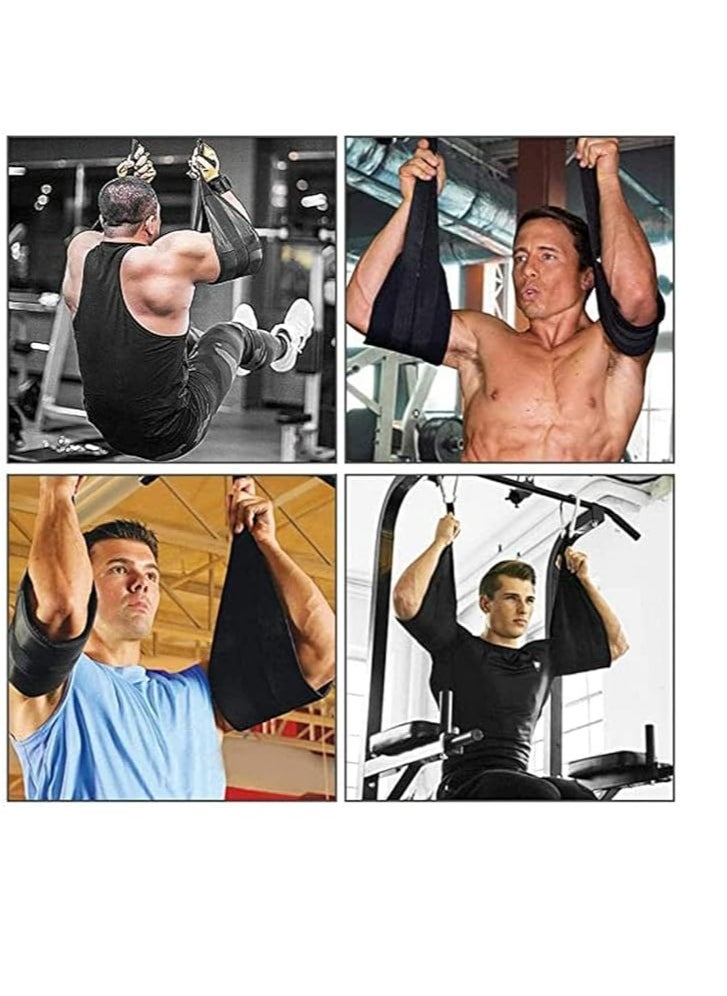 SportQ SportQ Fitness Hanging Ab Straps for Abdominal Muscle Building Core Strength Training, Padded Pull Up Straps for Abdominal Workout, Arm Support Equipment for Men and Women  - Image 2
