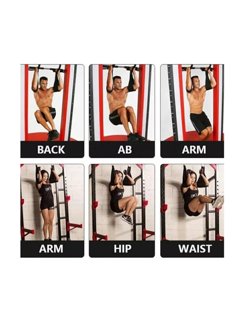SportQ SportQ Fitness Hanging Ab Straps for Abdominal Muscle Building Core Strength Training, Padded Pull Up Straps for Abdominal Workout, Arm Support Equipment for Men and Women  - Image 3