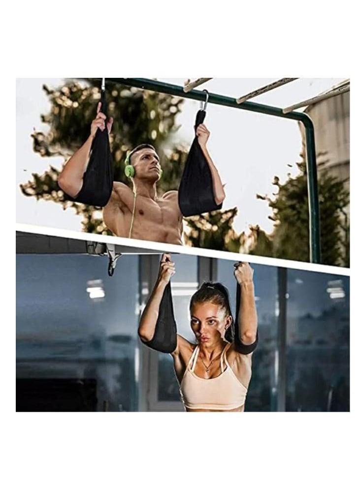 SportQ SportQ Fitness Hanging Ab Straps for Abdominal Muscle Building Core Strength Training, Padded Pull Up Straps for Abdominal Workout, Arm Support Equipment for Men and Women  - Image 4