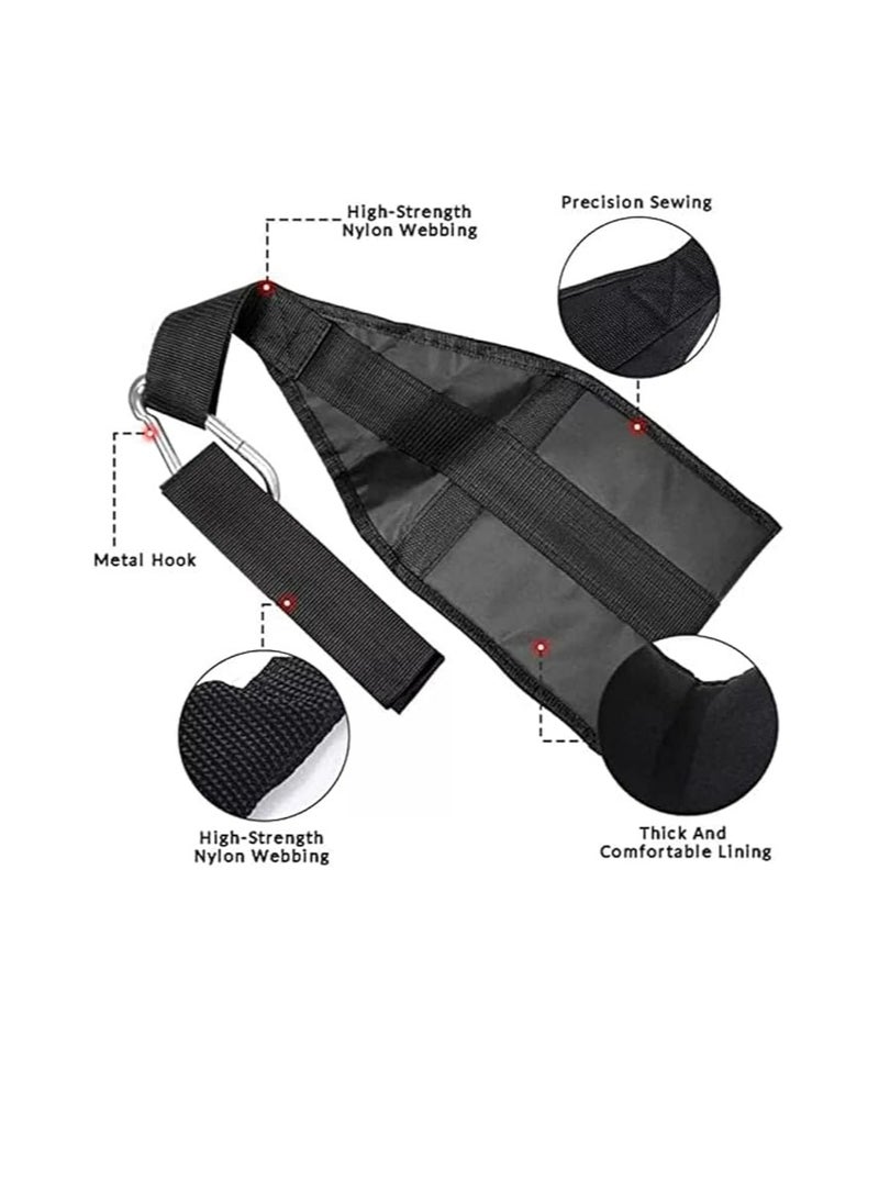 SportQ SportQ Fitness Hanging Ab Straps for Abdominal Muscle Building Core Strength Training, Padded Pull Up Straps for Abdominal Workout, Arm Support Equipment for Men and Women  - Image 5